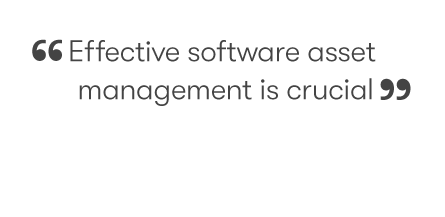 Effective software asset management is crucial